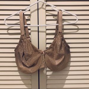 Tan underwire bra by Chantelle